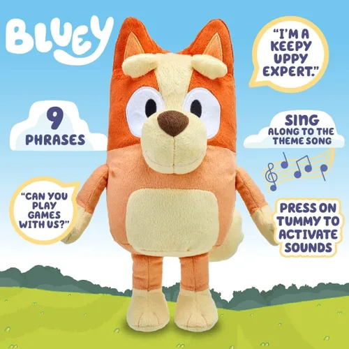 Vista 4 de Bluey 17143 SFX, función, interactivo, parlante, peluche de 33 cm, 17137
