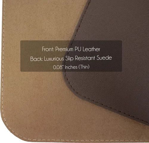 Vista 4 de Vine Creations Tapete de Escritorio de Cuero Grande 36" x 20", Tapete Protector de Escritorio, Tapete de Escritorio de Cuero PU, Tapete Grande