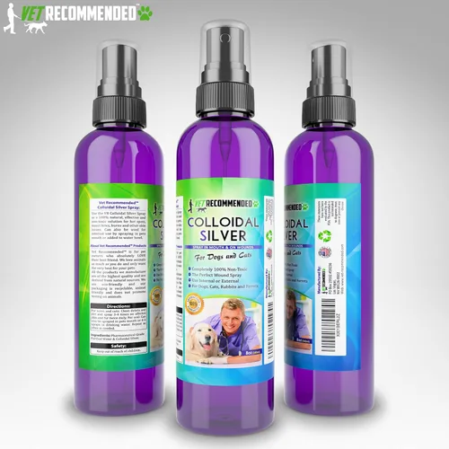 Vista 6 de Recomendado por veterinarios – Plata coloidal para perros & gatos – Plata coloidal en aerosol, funciona como tratamiento de parches calientes