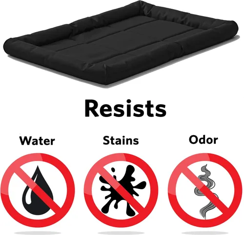 Vista 4 de MidWest Homes for Pets Small QuietTime MAXX - Cama para perro ultra resistente, resistente al agua y al olor, borde reforzado, parte inferior