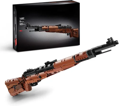 CASEIER Juegos de armas de bloques de construcción de 98K, juguetes del ejército grande 1:1 para niños, adultos y adolescentes, pistolas modelo de