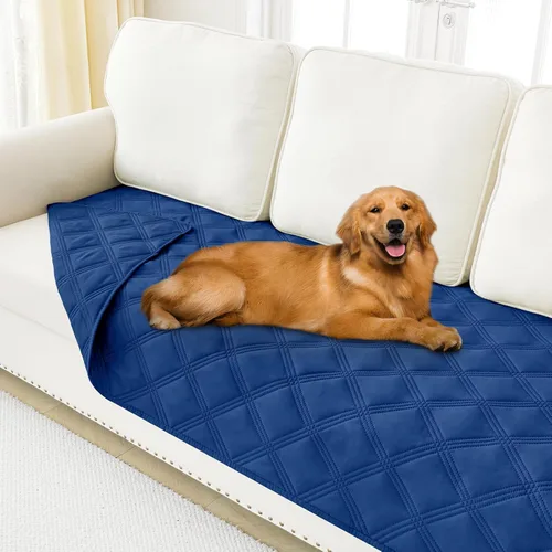 Vista 75 de Smiry Funda Manta Impermeable para Cama de Perro, Manta Suave Reversible para Mascotas, Lavable a Prueba de Fugas, Funda para Gatos y Perros