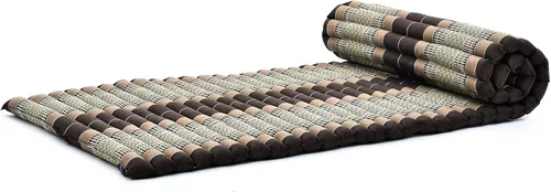 Vista 657 de Leewadee colchón tailandés enrollable para cama de invitados, tapete de yoga, para masaje tailandés, ecológico, orgánico y natural.