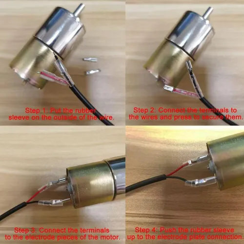 Vista 8 de Bringsmart Micro DC 12V 5rpm Motor de Engranajes con Soporte Eje de Salida Céntrico Motor de Engranajes Caja de Cambios de 37mm de Diámetro Motor