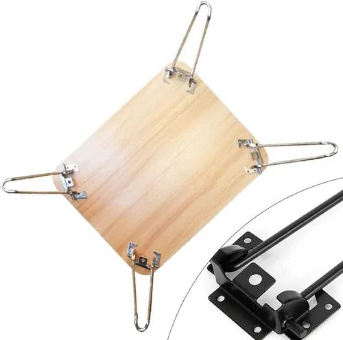 Vista 6 de Eapmic 4 patas de mesa plegables de 28.5 pulgadas, de hierro sólido, resistentes, fáciles de instalar, patas de escritorio plegables (28.5 pulgadas)