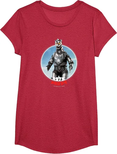 Vista 64 de Godzilla Mechagodzilla 1975 Icons of Toho T-Shirt Asphalt Grey