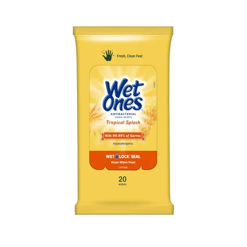 Vista 2 de Toallitas antibacterianas de mano de Wet Ones, 20 unidades (paquete de 10), 0, 1, 30
