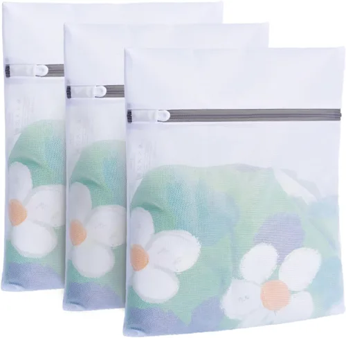 Vista 17 de BAGAIL Bolsas de lavandería de malla para lencería íntima y delicadas, 5 unidades (1XL, 2L, 2M)