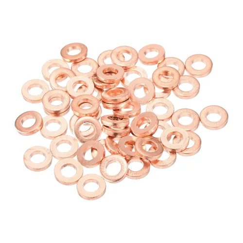 Vista 65 de MECCANIXITY 12 piezas de arandelas planas de cobre, arandelas de cobre planas métricas de sellado de 12x17x1.5mm mejoradas para conexiones