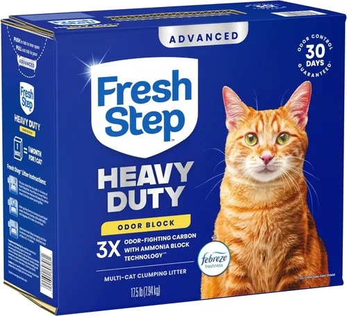 Vista 12 de Fresh Step Arena aglutinante para gatos, avanzada y resistente, control de olores de 30 días de larga duración con carbono que elimina olores, 17.5