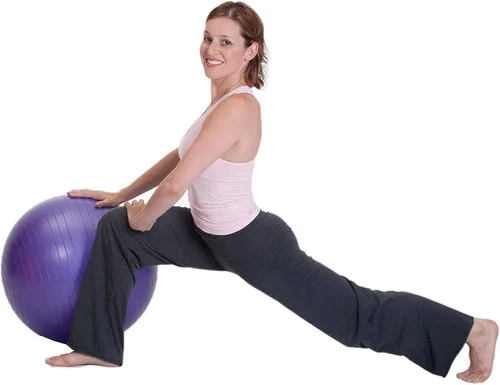 Vista 6 de Pelota de ejercicio (21.7-33.5 in) Duraform - Pelota de yoga, estabilidad resistente a las explosiones, equilibrio y soporta pilatos de 600 libras