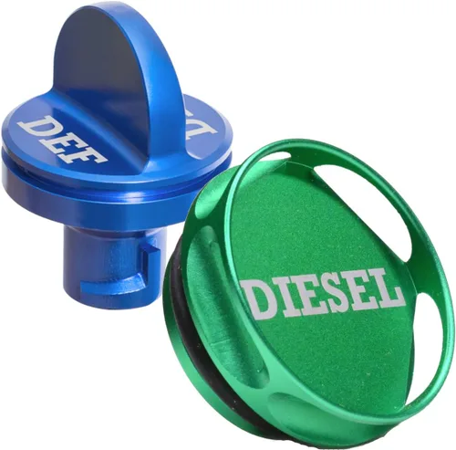 Paquete combinado de tapa magnética de combustible diésel + tapa DEF accesorio para Dodge RAM TRUCK 1500 2500 3500 (2013-2018) con 6.7 CUMMINS