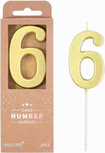 Vista 57 de PHD CAKE Velas de Cumpleaños de Oro Moderno Número 0 de 2.76 Pulgadas, Velas de Número Dorado, Velas de Número para Pastel, Celebración de Fiesta