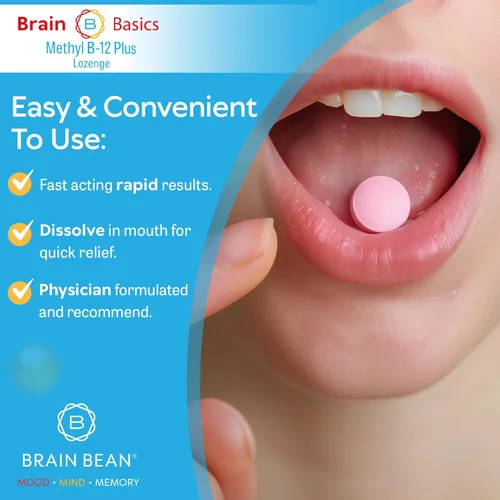 Vista 6 de Metil B-12 y folato de metilo extra fuerte – 60 tabletas masticables, sabor cítrico naranja – Suplemento bioactivo de vitamina B-12 y folato B9