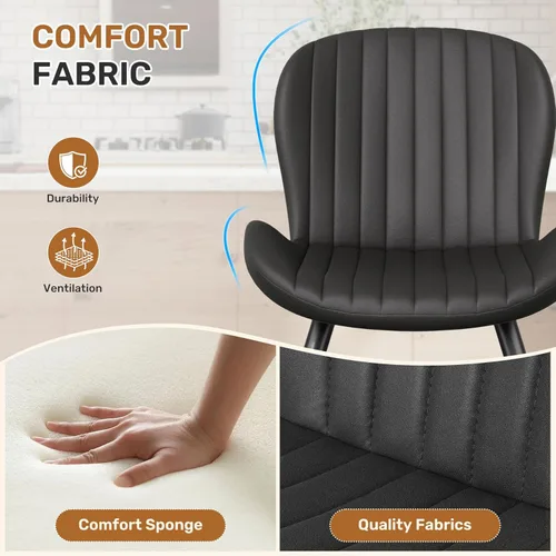 Vista 5 de Aivermel Extendable Round to Oval Dining Table Set for 4–6, Wooden Kitchen Table with Hidden Storage and Upholstered Chairs, Space-Saving Dinner