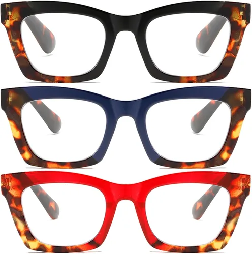 Vista 11 de Oprah- Readers for Women - Stylis Style Reading Glasses with Blue Light Blocking and Spring Hinge