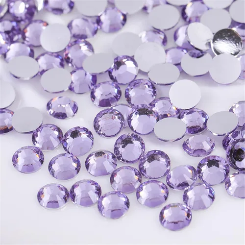 Vista 18 de 500 Piezas SS30 de 6mm de Diamantes de Imitación con Parte Posterior Plana de Cristal Transparente Redondo para Arte de Uñas, Manualidades, Ropa
