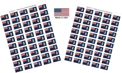 Vista 136 de 100 calcomanías de la bandera de Afganistán, dos hojas de 50, 1.5" x 1" hechas en Estados Unidos, calcomanías autoadhesivas para álbum de recortes