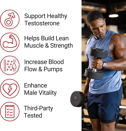 Vista 2 de Force Factor Test X180 Alpha, refuerzo de testosterona para hombres, suplemento de testosterona con L-citrulina para ayudar a desarrollar músculo