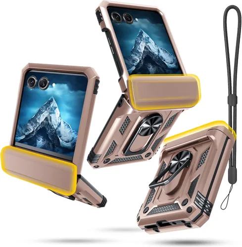 Vista 19 de Janmitta Compatible con Moto G Play 2023, G Power 2022/G Pure Funda con Cubierta Deslizante Integrada para Lente de Cámara + Protector de Pantalla +