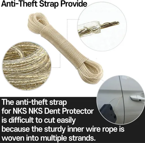 Vista 7 de NKS - Protector de abolladuras para puerta de automóvil, no magnético, extraíble para borde de puerta y protección de parachoques