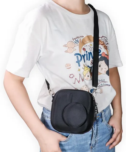 Vista 7 de Funda LTGEM Compatible con cámara instantánea Fujifilm Instax Mini 12/11 / 10/9 / 8/7 / 7+ y FUJIFILM Instax Mini Instant Flim con correa