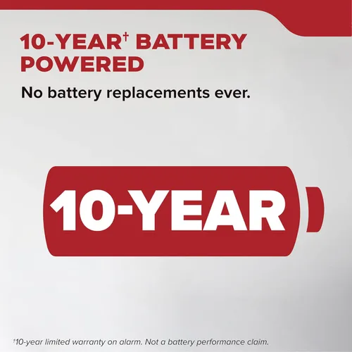 Vista 2 de Kidde Detector de humo, funciona con batería de 10 años, con alertas de voz, luces LED de estado, alarma de 85 dB, 5 pulgadas, 20SD10-V, 1 paquete