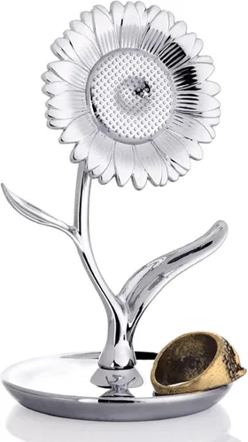 Soporte para anillo con diseño de girasol, organizador de anillo, soporte para decoración de aparador, regalo para mujeres