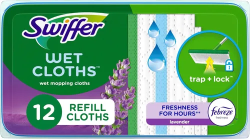 Vista 9 de Swiffer Sweeper Repuestos de Paños Húmedos para Trapear Aroma Ventana Abierta Fresca 32 Unidades Paquete de 2