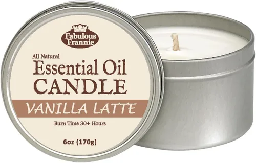Vista 5 de Fabulous Frannie Anxious Aromatherapy - Velas de soja totalmente naturales con mecha de algodón, aroma de aceite esencial de alto puro, 40 horas
