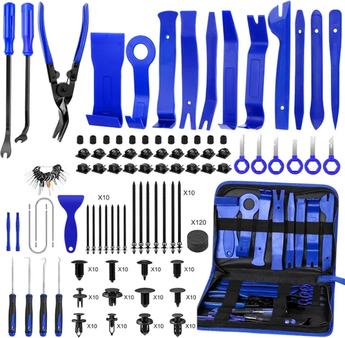 JNLK - Juego de 352 piezas con herramientas para quitar molduras, herramienta de palanca, kit de herramientas para quitar paneles de puerta,