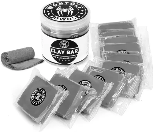 Vista 7 de Wontolf Paquete de 10 barras de arcilla para detalles automáticos, kit de barra de arcilla mágica de grado prémium con capacidad de lavado