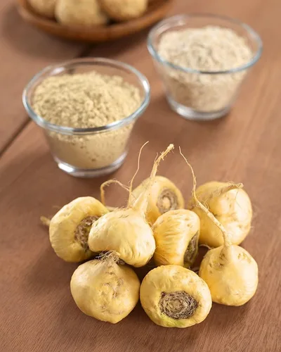 Vista 7 de Polvo de maca amarilla orgánica, 4 onzas, sin OMG, Kosher, molido crudo, harina, a granel