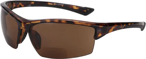 Vista 3 de Mass Vision "The Skillful" - 2 pares de lentes de sol bifocales polarizados unisex ligeros Negro/Tortuga