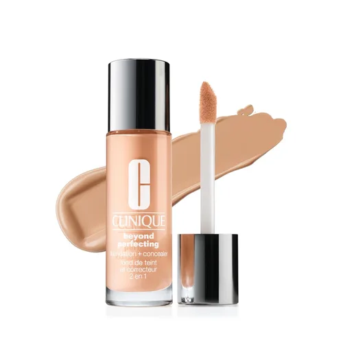 Vista 15 de Clinique Beyond Perfecting Lightweight Liquid Foundation + Concealer For Dry Combination to Oily Skin Types Full Coverage + Natural Matte Finish