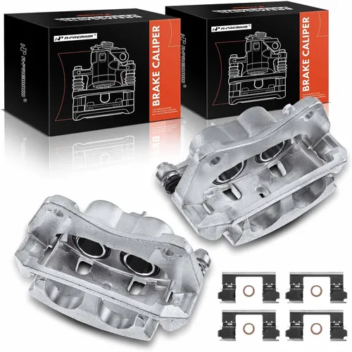 Vista 10 de A-Premium Conjunto de pinza de freno de disco con soporte compatible con modelos seleccionados de Honda - Pilot 2009-2015, V6 3.5L - Lado delantero