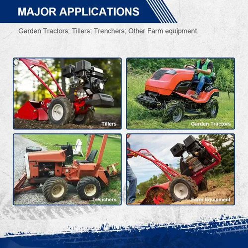 Vista 6 de MaxAuto - Juego de 2 neumáticos de 16 x 6.50-8 pulgadas para tractor agrícola, neumáticos de 16 x 6.50 x 8 pulgadas con Super Lug para tractor