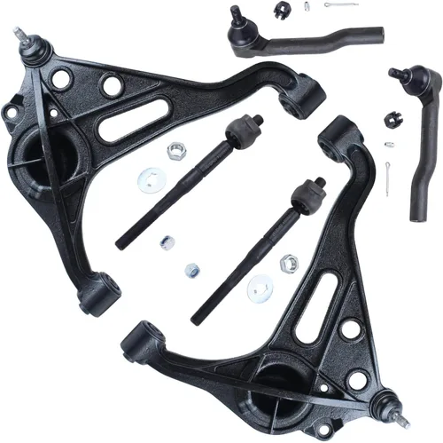 Vista 123 de Detroit Axle - Kit de extremo delantero para Chrysler 300 Dodge Charge 2011-2018 Challenger, 2 brazos de control traseros inferiores, 2 barras