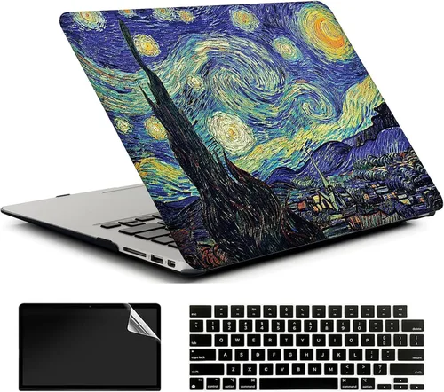 Vista 9 de Compatible con MacBook Air de 15 pulgadas 2025 2024 2023 M4 M3 M2 A3241 A3114 A2941, carcasa rígida de plástico protectora y cubierta de teclado
