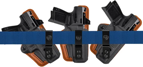 Vista 5 de Funda TP9 Elite SC con almohadilla de espuma de confort, funda híbrida IWB de Kydex y cuero para pistola Canik TP9 Elite SC de 9mm, transporte