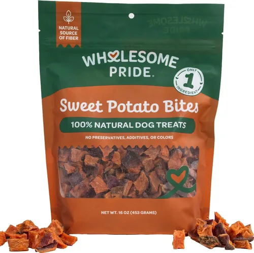 Vista 10 de Wholesome Pride - Caprichos de batata – premios naturales para perros – veganos, sin gluten y sin granos