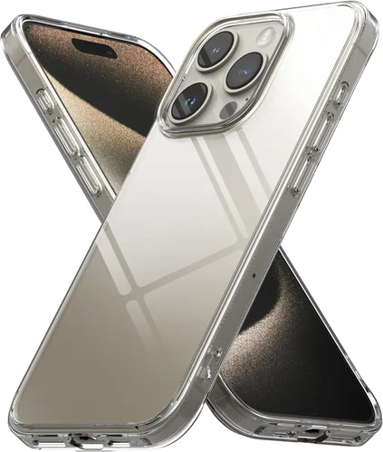 Vista 2 de Ringke Fusion - Funda compatible con iPhone 15 Pro [transparente] + estilo de cámara compatible con iPhone 15 Pro