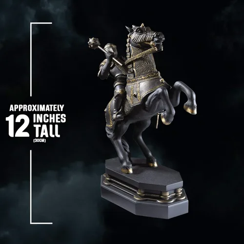 Vista 4 de The Noble Collection Sujetalibros Wizard Chess Knight - Negro