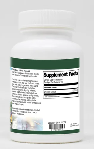 Vista 2 de Brote de brócoli en polvo (1 oz, ZIN: 519359)