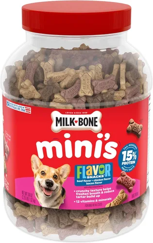 Vista 21 de Milk-Bone Flavor Snacks - Golosinas para perros pequeños, 60 onzas (paquete de 3)