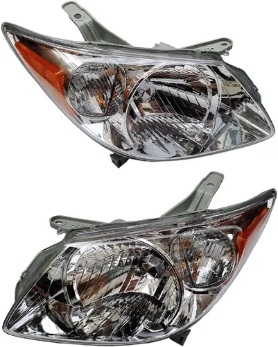 Para 2005 2006 2007 2008Pontiac Vibe Conjunto de faros delanteros izquierdo del conductor y del lado del pasajero derecho par de reemplazo de faros