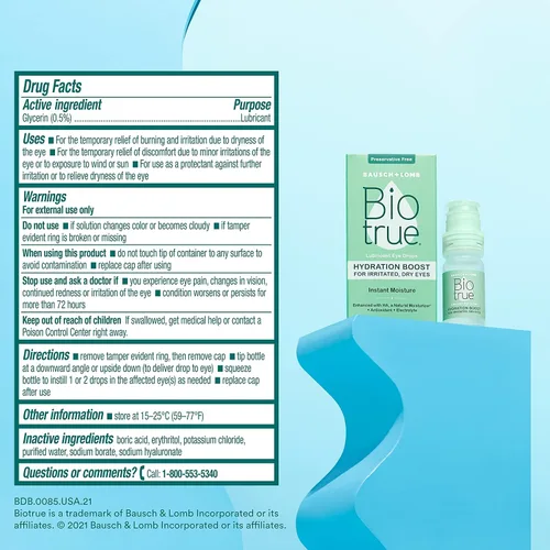 Vista 7 de Biotrue Hydration Plus Contact Lens Solution