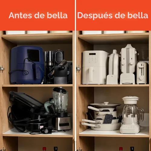 Vista 10 de BELLA - Tostadora de 2 ranuras delgada, Fits-anywhere™ Utensilios de cocina, control de 6 niveles de tostado con botones de recalentar y cancelar