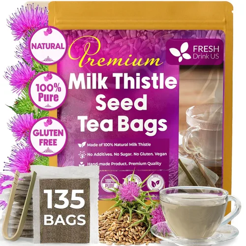 Vista 276 de FreshDrinkUS, 135 bolsas de té de jengibre y cúrcuma premium, ingredientes 100% naturales, mezcla hecha a mano de té de hierbas de cúrcuma