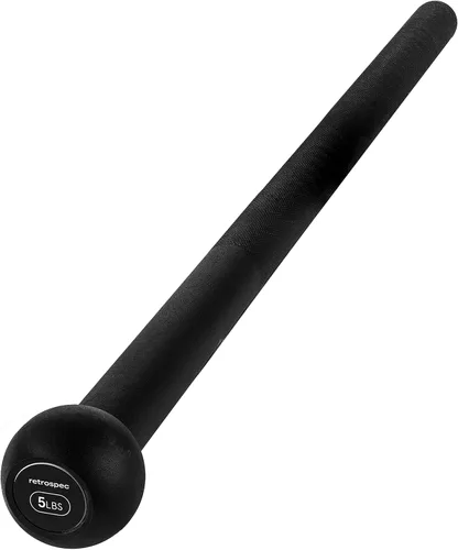 Retrospec Revolve Steel Macebell para entrenamiento de fuerza, rehabilitación, estiramiento, acondicionamiento y entrenamiento rotacional - Opciones